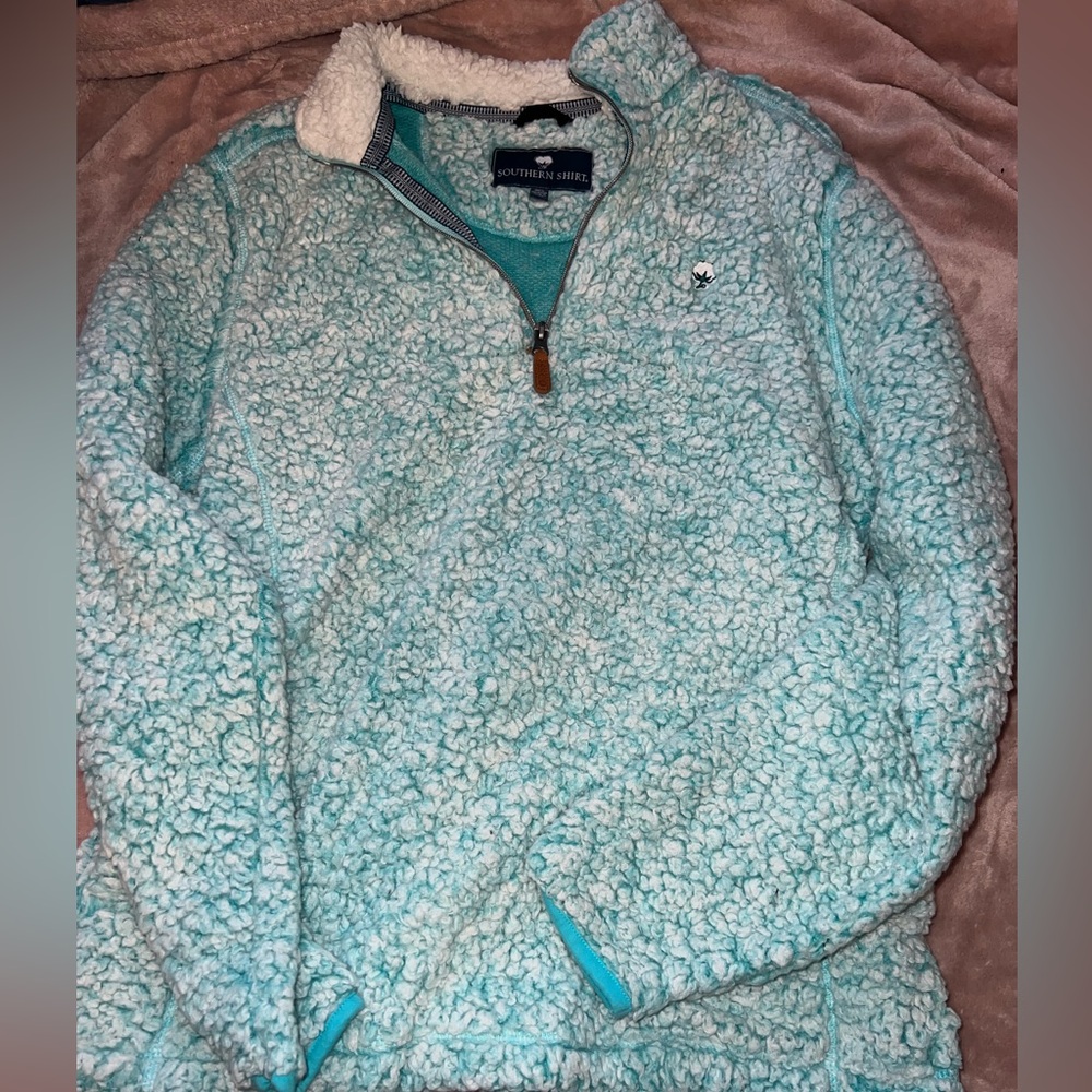 Southern shirt Sherpa quarter zip